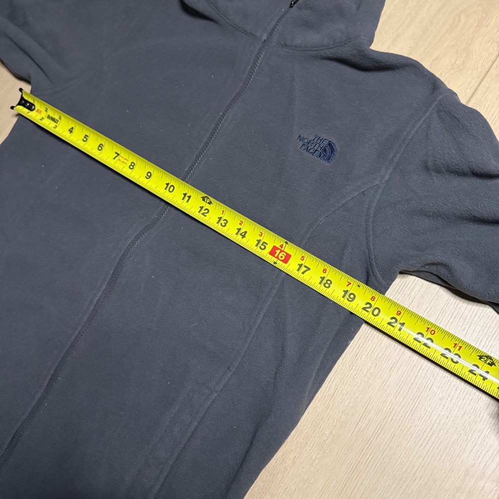 The North Face HyVent Jacket Boys XL 18/20 Blue Grey Hooded Fleece Lined TB5M - Picture 12 of 14